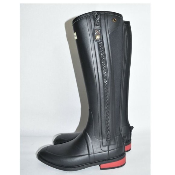 $550 Hunter Field Duke of Wellington Tall Boot RAIN EXPANDABLE BLACK 5 US (B22) - Picture 7 of 10